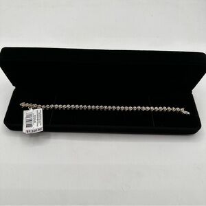 Diamond open link tennis‎ bracelet